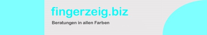Kopfgrafik: fingerzeig.biz - Beratungen in allen Farben