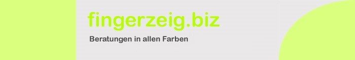 Kopfgrafik: fingerzeig.biz - Beratungen
